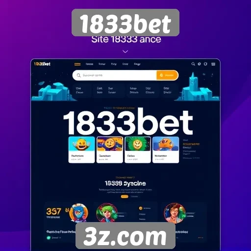 Análise da interface do usuário do site 1833bet